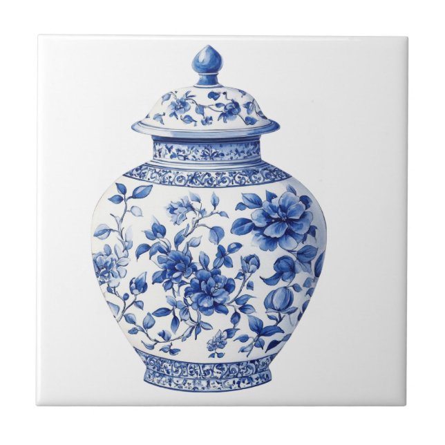 Jarra Chinoiserie Toile De Jouy (Frente)