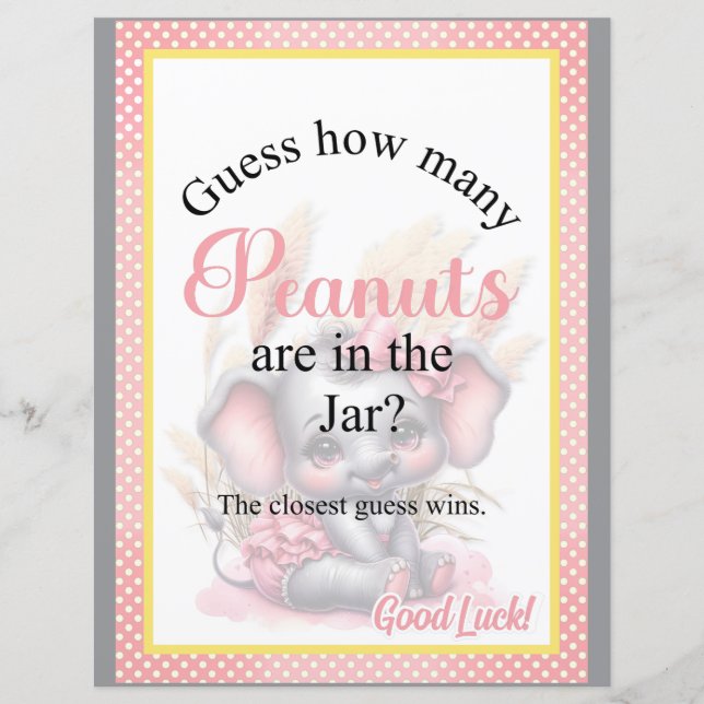 Jarra de Doces para Jantar de Bebê do Elefante Ros (Frente)