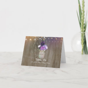 Jarra de Pedra com Floral Roxo Agradecimento de Ca