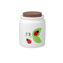 Bonito Ladybugs Candy Money Treat Jar
