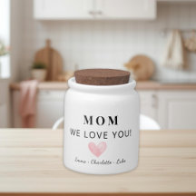 Pote de Doces Personalizado da Mamãe na Moda Prese