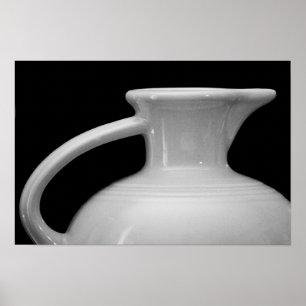 Jarro Fiesta Vintage Impressão em Preto e Branco