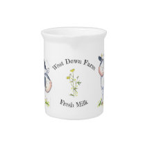 Jug de Leite de Fazenda Personalizada