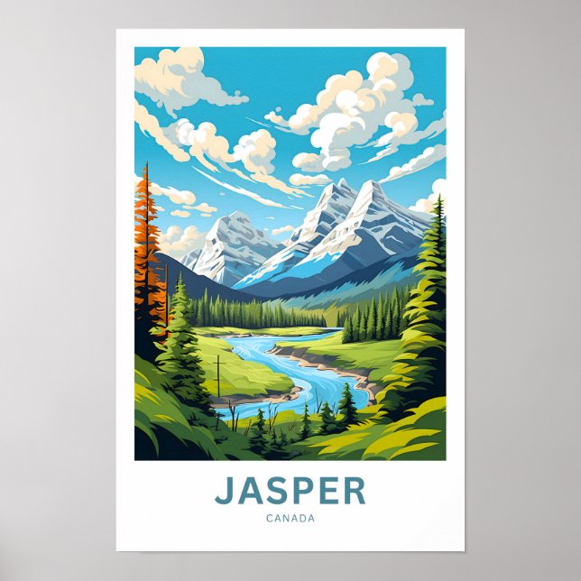 Jasper Canada Viagem Impressão (Frente)