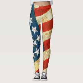 Jasper Johns EUA Flag Leggings