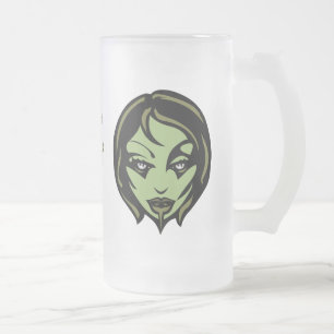 Jateado A caneca de cerveja do zombi personaliza o vidro