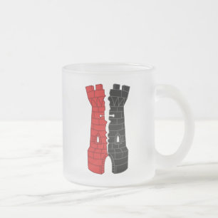 Jateado Caneca de café de vidro fosco das ruínas da SCA