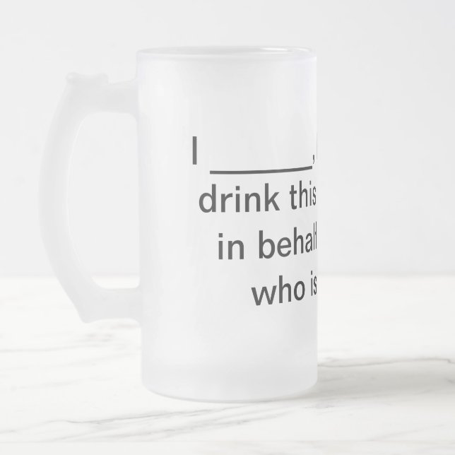Jateado Caneca de cerveja de Cerveja Proxy - Vidro do Fosc (Esquerda)
