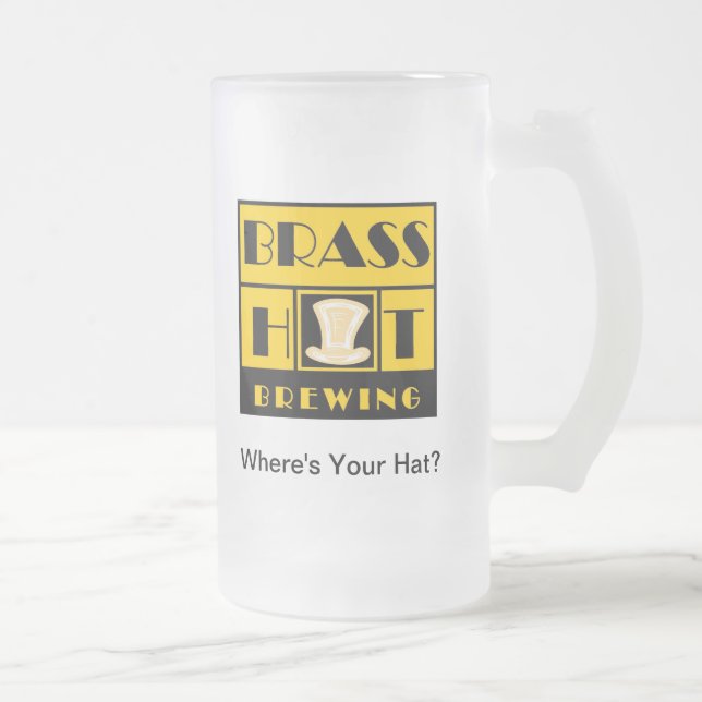Jateado Caneca de cerveja de vidro #1 da fabricação de (Direita)