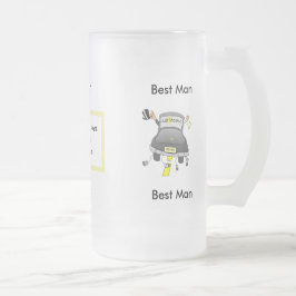 Jateado Caneca de cerveja de vidro da festa de casamento