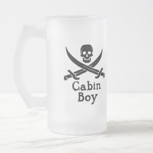 Jateado Caneca de cerveja de Vidro do Cabine Boy