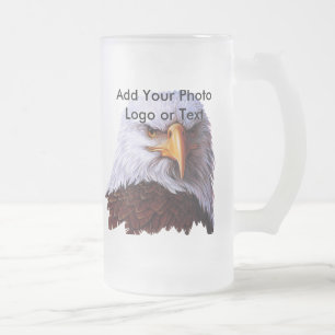 Jateado Caneca de cerveja de vidro do Fosco personalizado