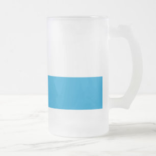 Jateado Caneca de cerveja de vidro fosco da bandeira da Ba
