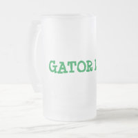Caneca de Cerveja de Vidro Fosco Gator Love