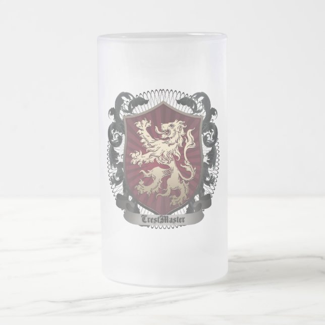 Jateado Caneca de cerveja do vidro de fosco (16 onças) (Centro)