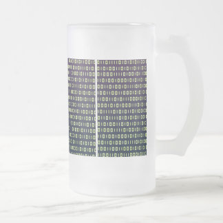 Jateado Caneca de cerveja do vidro de fosco do código