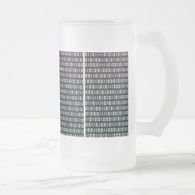 Jateado Caneca de cerveja do vidro de fosco do código (Direita)