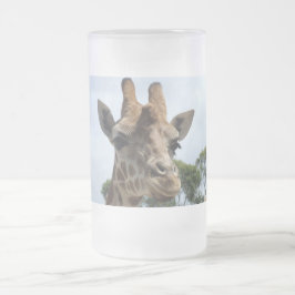 Jateado Caneca de cerveja do vidro de fosco do girafa