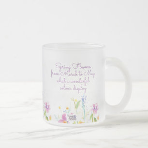 Jateado Caneca de Chá Café Flor de Vidro Congelado