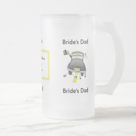 Jateado Modelo de vidro da caneca de cerveja do pai da