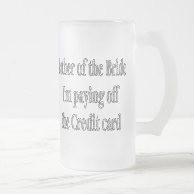 Jateado Pai da caneca de cerveja de vidro da cerveja do (Direita)