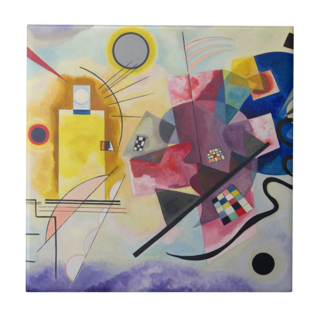 Jaune, Rouge, Bleu por Wassily Kandinsky (Frente)