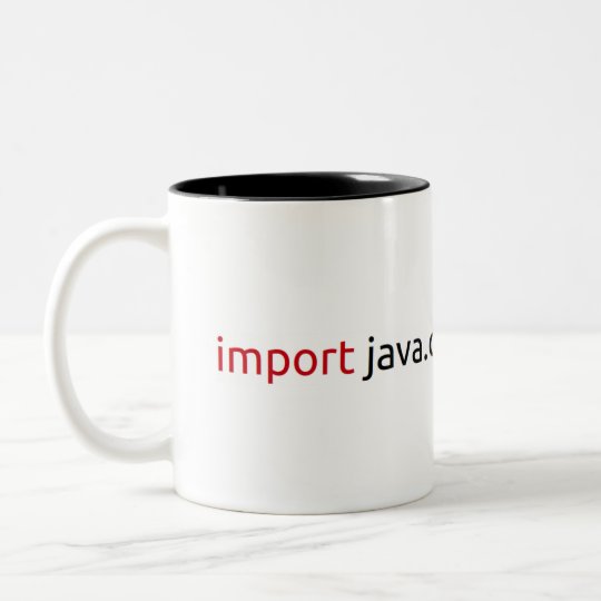 Java Mug Caneca De Café Em Dois Tons