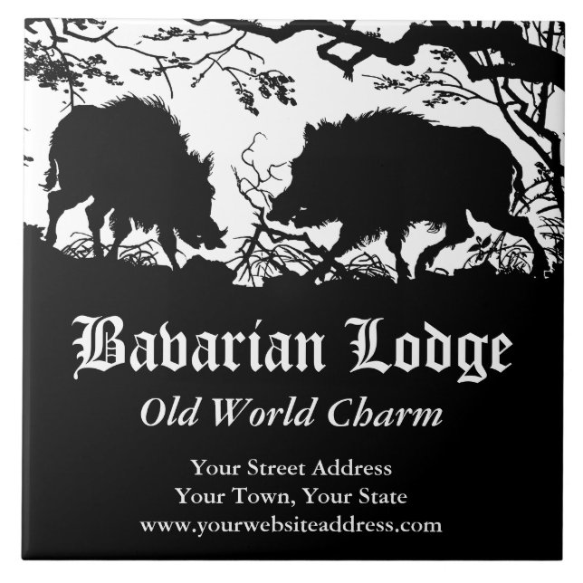 Javali bávaro Trivet feito sob encomenda alemão do (Frente)