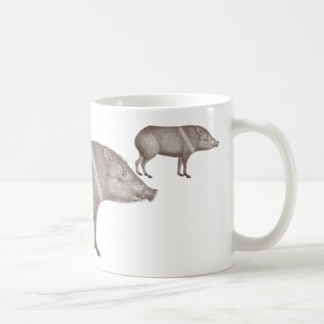 Javelinas colocou um colar a caneca original da (Direita)