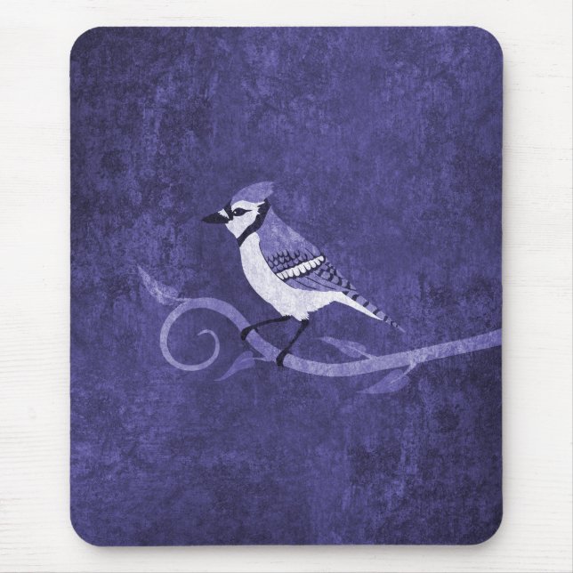 Jay azul Mousepad (Frente)
