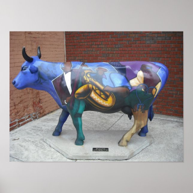 Jazz Cow - Kansas City Poster (Frente)