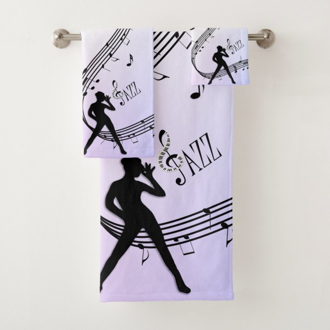 Jazz Dance Purple Music Bath Toalha (Insitu)