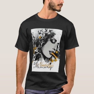 Jazz minimalista básico escura vibe camiseta escur