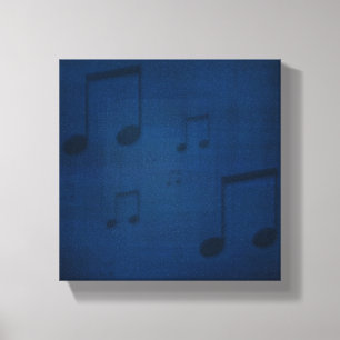 Jazz no impressão azul das canvas