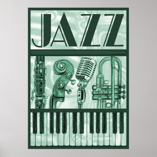 Jazz Poster Green