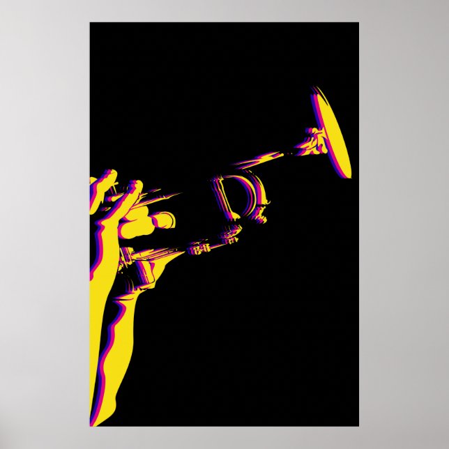 Jazz Trumpet Poster (Frente)