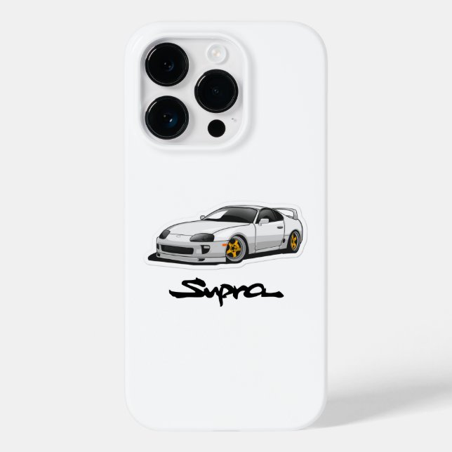 JDM Toyota Supra iPhone 14 Pro Caso (Verso)