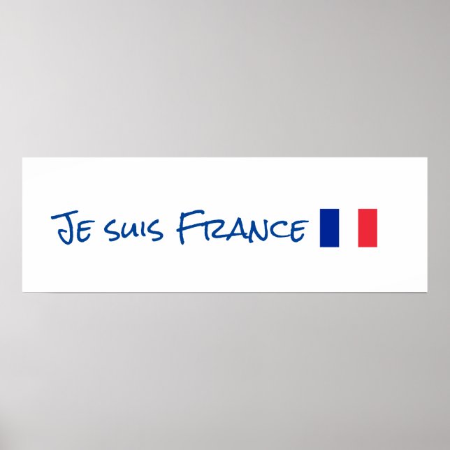 Je suis France Poster (Frente)