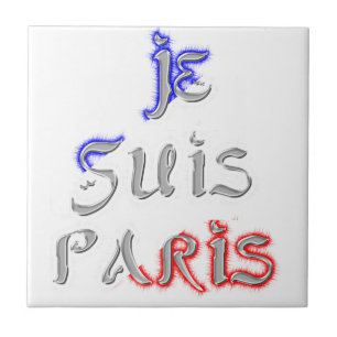 Je Suis Paris I Love Paris Text Art Impressão