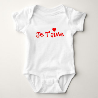 Je T'aime camisa de bebê