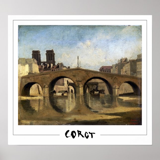 Jean-Baptiste-Camille Corot Zedign Art Poster #141 (Frente)