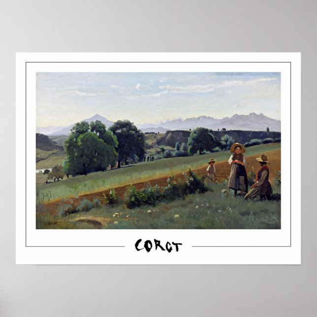 Jean-Baptiste-Camille Corot Zedign Art Poster #345 (Frente)