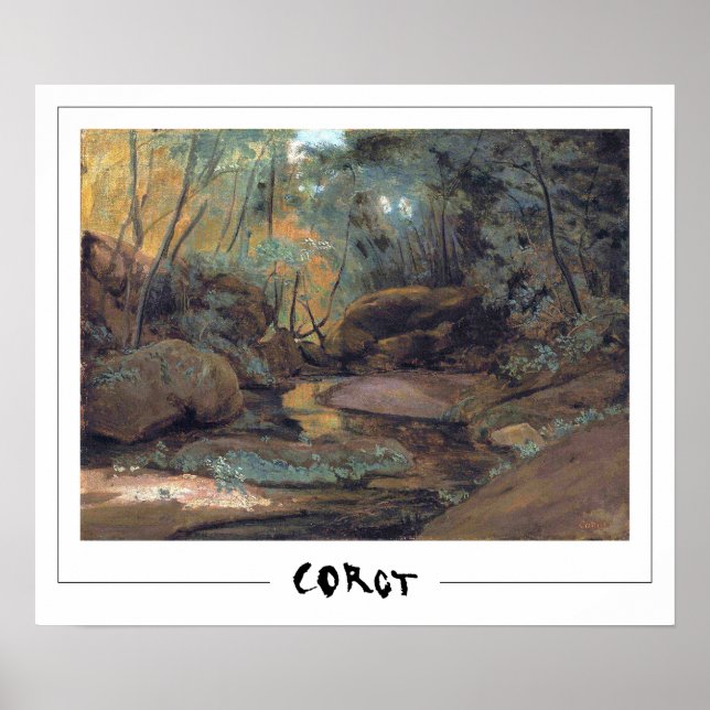 Jean-Baptiste-Camille Corot Zedign Art Poster #391 (Frente)