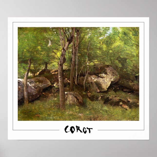 Jean-Baptiste-Camille Corot Zedign Art Poster #8-3 (Frente)