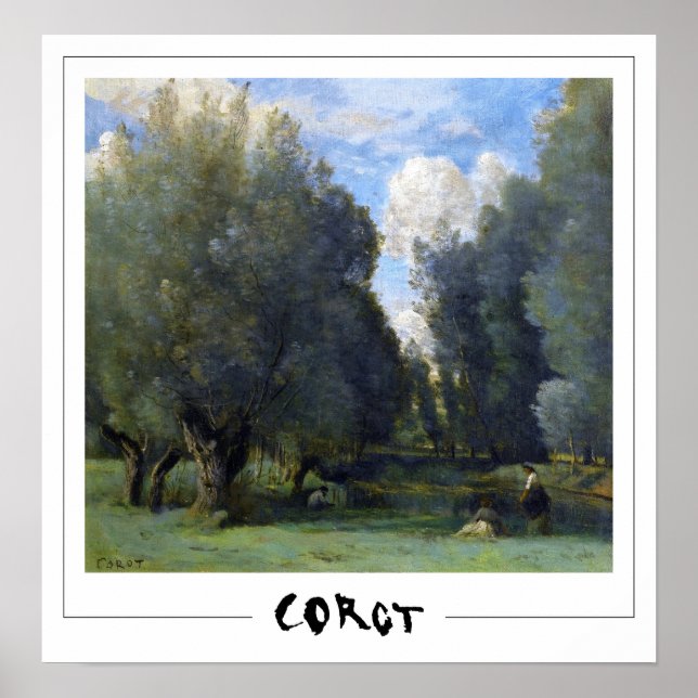 Jean-Baptiste-Camille Corot Zedign Art Poster nº 1 (Frente)