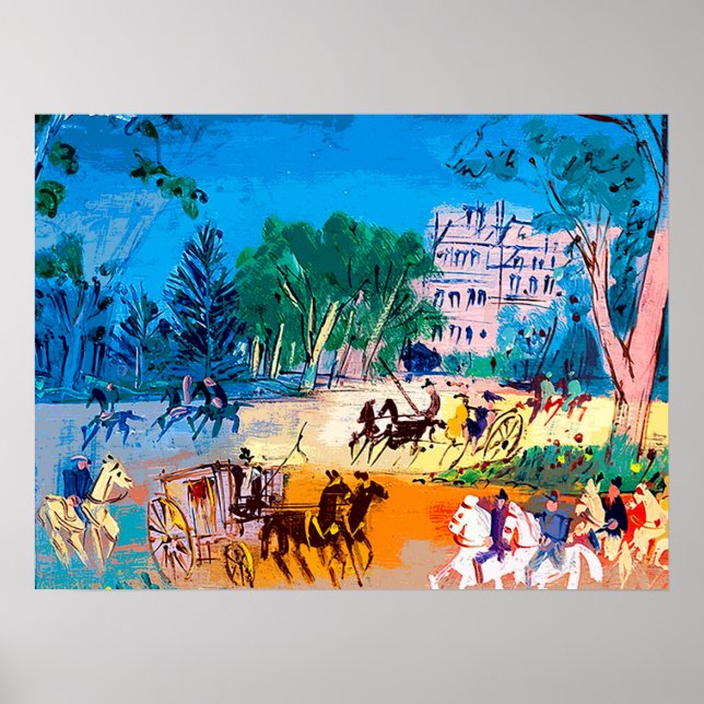 Jean Dufy Bois de Boulogne Poster (Frente)