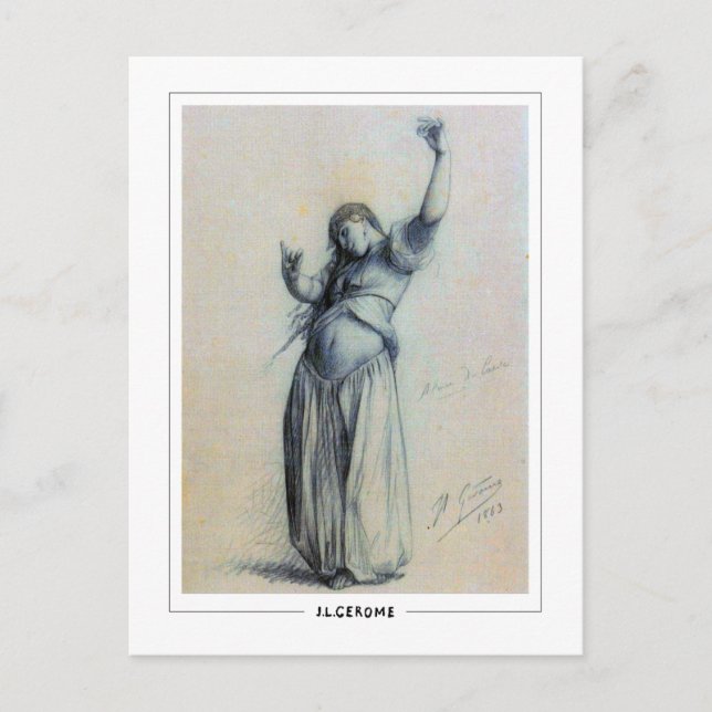 Jean-Léon Gérôme #115 - Cartão postal de arte (Frente)