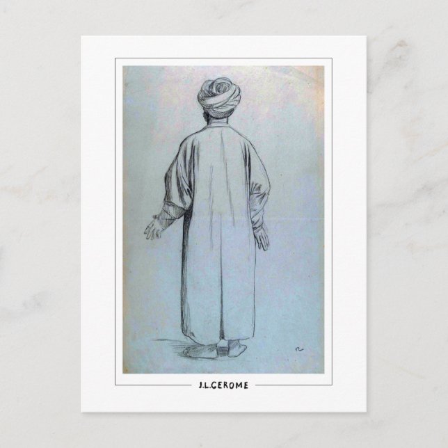 Jean-Léon Gérôme #168 - Cartão postal de arte (Frente)