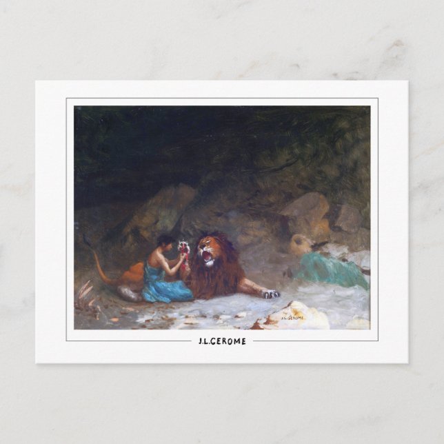 Jean-Léon Gérôme #220 - Cartão postal de arte (Frente)