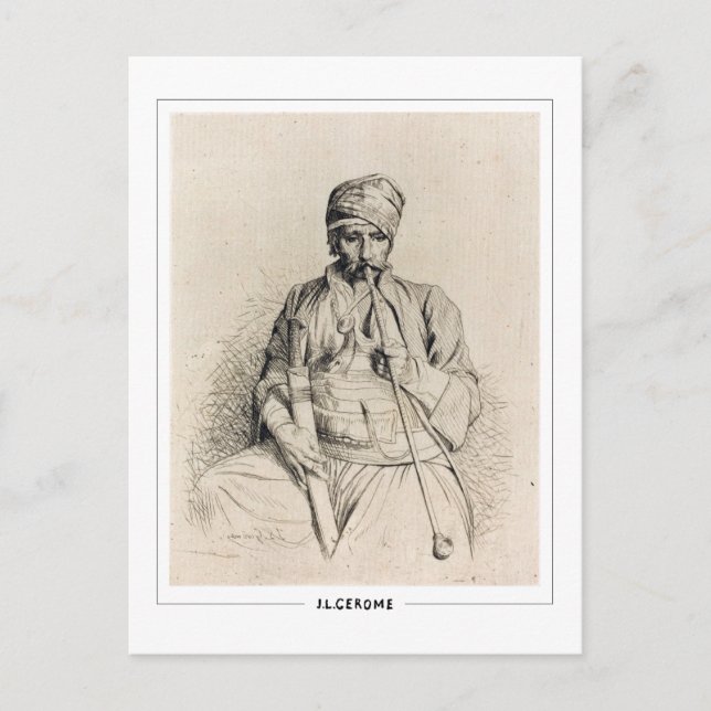 Jean-Léon Gérôme #345 - Cartão postal de arte (Frente)